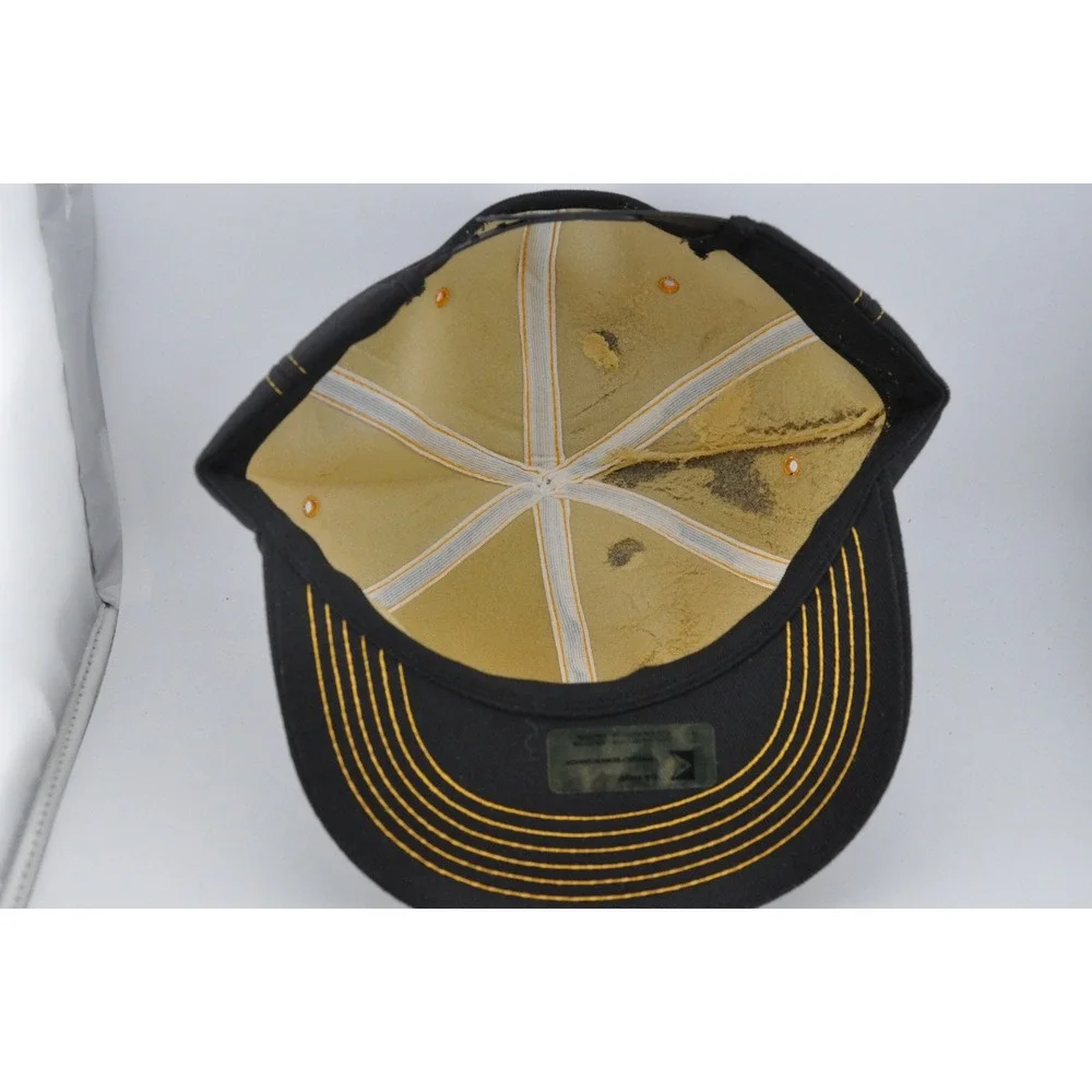 Texaco Snapback Hat OSFA Black Fair Vintage Star Logo Trucker Mesh Cap‎
